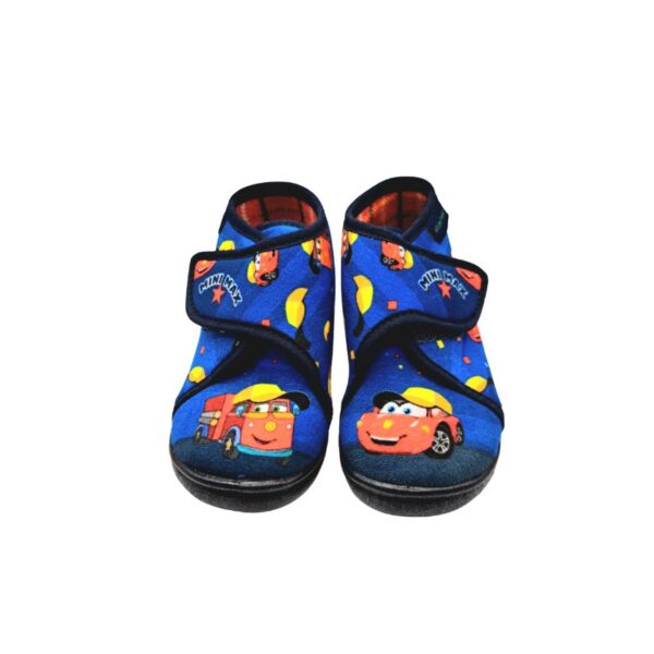 Mini Max V-RUN 4 ASSORTED BOX A Παντοφλάκι για αγόρι σε ύφασμα Blue.