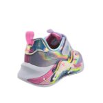Skechers 302298L/LVMT  Αθλητικό με φωτάκια Μονόκερος για κορίτσι σε ύφασμα με συνθετικό δέρμα Πολύχρωμο/Μώβ-Λιλά - Image 2
