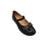 Ricoo 1876  Μπαλαρίνα δερμάτινη για κορίτσι Μαύρη - Image 2