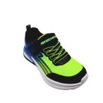 Skechers 403934L/BBLM Αθλητικό με αερόσολα για αγόρι σε συνθετικό δέρμα και ύφασμα Λάιμ-Μπλέ - Image 2