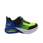 Skechers 403934L/BBLM Αθλητικό με αερόσολα για αγόρι σε συνθετικό δέρμα και ύφασμα Λάιμ-Μπλέ