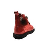 Ricco 257 A  Μποτάκι για κορίτσι σε συνθετικό δέρμα Λουστρίν-Κόκκινο - Image 4