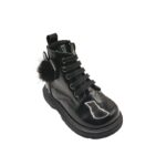 Ricco 257 Μποτάκι για κορίτσι σε συνθετικό δέρμα Λουστρίν-Μαύρο - Image 2