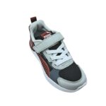 Puma X-Ray 3LT AC+PS 401494 02 Αθλητικό για αγόρι σε συνθετικό δέρμα και ύφασμα Μαύρο-Κόκκινο-Γκρί - Image 2