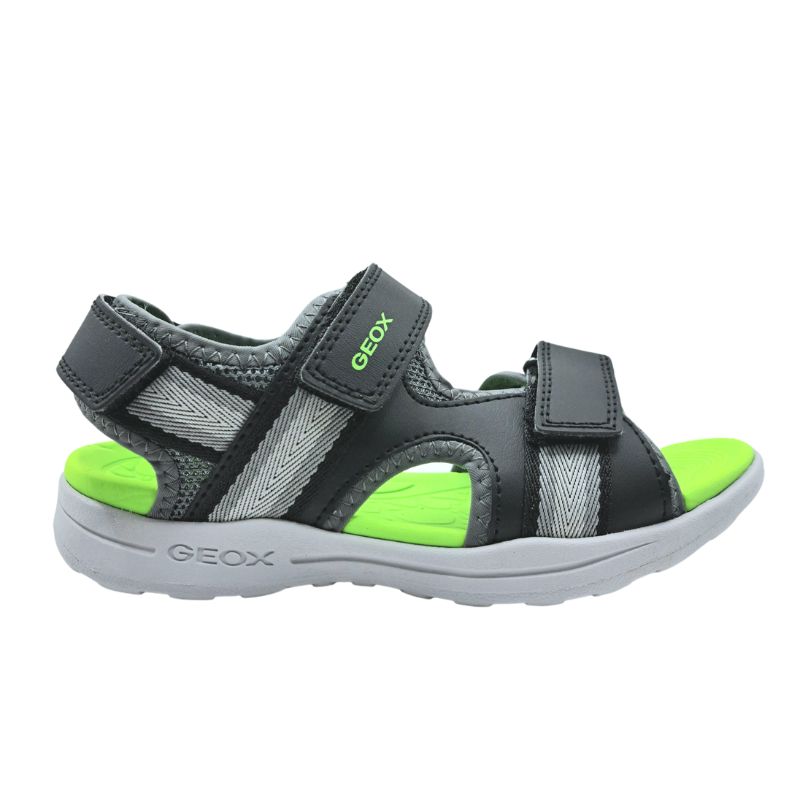 9531017 Geox J Vanitt Boy J555XB 01454 C0016 Πέδιλο για αγόρι Black\Green - Image 1