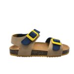 Garvalin 252474-B827 Πέδιλο για αγόρι σε συνθετικό δέρμα Μπλέ/Μπέζ