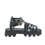 Ricco T30265T2 Πέδιλο για κορίτσι δερμάτινο Μαύρο