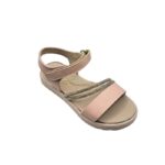 Ricco A30267V1 Πέδιλο για κορίτσι δερμάτινο Nude-Ροζ - Image 2