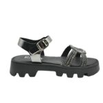 Ricco T30252T2 Πέδιλο για κορίτσι δερμάτινο Μαύρο