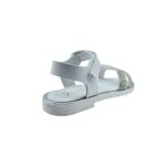 Ricco A30252P3 Πέδιλο για κορίτσι δερμάτινο Ασημί-Λευκό - Image 2