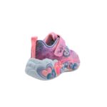 Skechers 302696N/LPMT Αθλητικό με φωτάκια για κορίτσι  σε ύφασμα Μωβ-Ροζ/Πολύχρωμο - Image 3