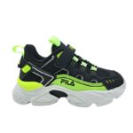 Fila MEMORY SPINEL 3V 3YF33002-066 Sneaker για αγόρι σε συνθετικό δέρμα  Λάιμ- Μαύρο