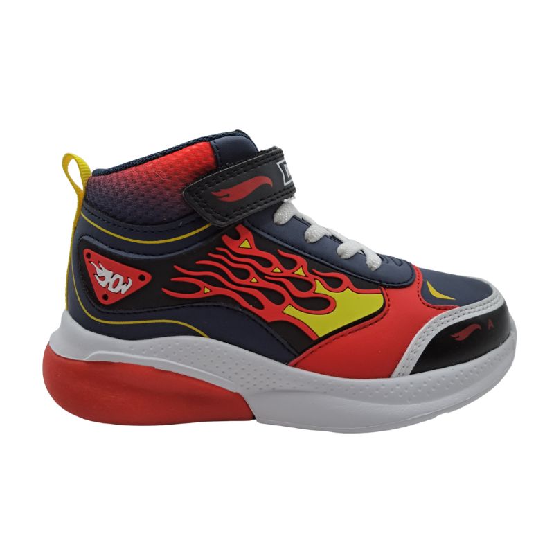 12352(1) Primigi Hot Wheels 8991200 Μποτάκι με φωτάκια για αγόρι σε συνθετικό δέρμα Μπλε/Κόκκινο - Image 1