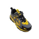 Primigi 8983011 Αθλητικό με φωτάκια on/off για αγόρι σε συνθετικό δέρμα Μαύρο-Γκρί-Κίτρινο - Image 2