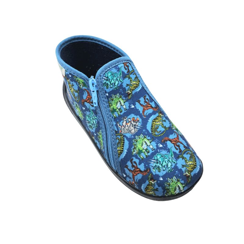 23514 Comfy GRAFF PVT 1141 Παντοφλάκι για αγόρι σε ύφασμα Μπλέ - Image 1