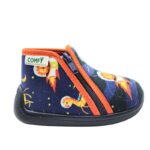 Comfy GRAF SBPVT 1194 Παντοφλάκι για αγόρι σε ύφασμα Πορτοκαλί-Μπλέ - Image 2