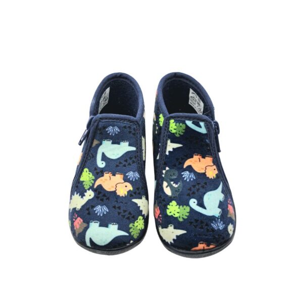 Comfy GRAFF PVT 1170  Παντοφλάκι για αγόρι σε ύφασμα Πολύχρωμο Μπλέ