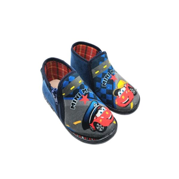 Mini max POLIS PERM Παντοφλάκι twins για αγόρι σε ύφασμα Blue