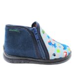 Mini max DINOS ASSORTED BOX A Παντοφλάκι για αγόρι σε ύφασμα Γκρί - Blue - Image 3