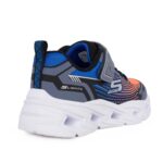 Skechers 400590L/BBOR Αθλητικό με φωτάκια On/Off για αγόρι σε συνθετικό υλικό και αδιαβροχοποιημένο ύφασμα Πορτοκαλί-Μπλέ-Γκρί - Image 3