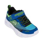 Skechers 400590L/BBLM Αθλητικό με φωτάκια On/Off για αγόρι σε συνθετικό υλικό και αδιαβροχοποιημένο ύφασμα Λάιμ-Μπλέ - Image 2