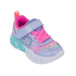 Skechers 303261N/LVMT Αθλητικό με φωτάκια On/Off για κορίτσι σε συνθετικό υλικό και αδιαβροχοποιημένο ύφασμα Πολύχρωμο-Μώβ - Image 2