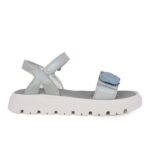 Primigi 1438000 Πέδιλο για κορίτσι σε δέρμα κ συνθετικό υλικό Λευκό-Ασημί