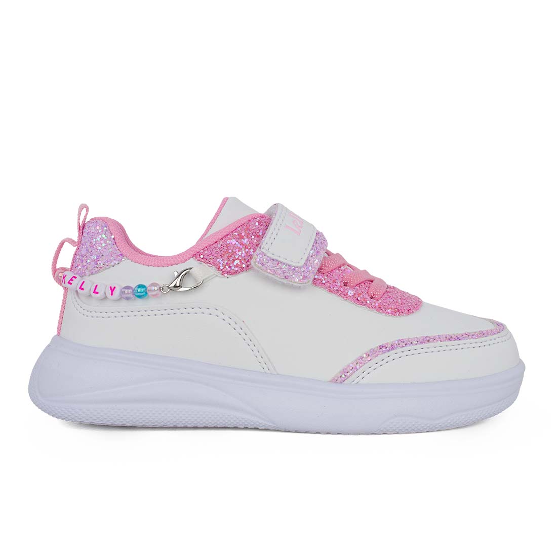 IMG_5378-1 Lelli Kelly GIOIELLO LKAA5629 BI01 Sneaker για κορίτσι με βραχιόλι σε συνθετικό δέρμα Glitter Λευκό - Image 1