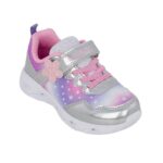 Lelli Kelly STELLA LKAL5635 AG01 Sneaker για κορίτσι με φωτάκια και σε συνθετικό δέρμα και ύφασμα Λιλά- Ασημί - Image 2