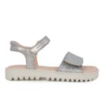 Geox J SANDAL CORALIE J256EB 0NFEW C1007-AB Πέδιλο για κορίτσι δερμάτινο Ασημί