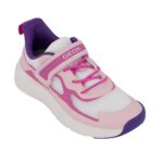 Geox J PRO-RAN J65PAC 01454 C0550 Αθλητικό Sneaker για κορίτσι σε συνθετικό υλικό και ύφασμα Λευκό-Ροζ - Image 2