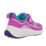 Geox J PRO-RAN J65PAC 01454 C8329 Αθλητικό Sneaker για κορίτσι σε συνθετικό υλικό και ύφασμα Λευκό-Λιλά/Μωβ - Image 3