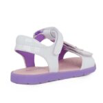 Geox J SANDAL JOYFOOT J65P1C 000HH C0761 Πέδιλο για κορίτσι δερμάτινο Λευκό-Λιλά-Παγωτά - Image 3