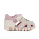 Geox S SANDAL IUPIDOO B6517B 054GN C0406 Παπουτσοπέδιλο Casual sport για κορίτσι σε οικολογικό δέρμα και ύφασμα Ροζ-Λευκό