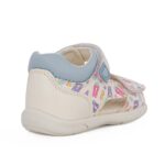 Geox B S.ZAPITO G. B556FC 05404 C0270 Πέδιλο για κορίτσι σε οικολογικό δέρμα Πολύχρωμο-Λευκό - Image 3