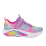 Skechers 303722L/LVMT Αθλητικό με φωτάκια για κορίτσι σε συνθετικό δέρμα κ αδιαβροχοποιημένο ύφασμα Μώβ-Ροζ