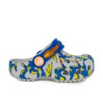 Crocs Classic Clog 212514-1FT Πέδιλο Dragon graphic για αγόρι Γκρί-Μπλέ Πολύχρωμο