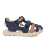 Chicco 22118000-800 Παποτσοπέδιλο δερμάτινο για αγόρι Sandal Calumet Μπλέ