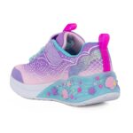Skechers 303060L/LVMT Αθλητικό με φωτάκια για κορίτσι σε συνθετικό υλικό και αδιαβροχοποιημένο ύφασμα Λιλά - Image 3