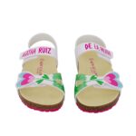 Agatha Ruiz De La Prada 262979-A050 Πέδιλο για κορίτσι δερμάτινο Λευκό