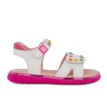 Agatha Ruiz De La Prada 262963-B050 Πέδιλο για κορίτσι δερμάτινο Λευκό