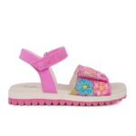 Lelli Kelly LKCD4890-FU02 ELOISE Πέδιλο για κορίτσι σε δέρμα και ύφασμα Πολύχρωμο-Φουξ