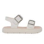 Geox J SANDAL KODETTE H J45DBH 000BC C1000 A Πέδιλο για κορίτσι δερμάτινο Λευκό