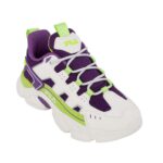Fila MEMORY SPINEL 3LACE 3YF51022-816 Αθλητικό για κορίτσι σε συνθετικό δέρμα και ύφασμα Λάιμ-Μωβ-Λευκό - Image 2